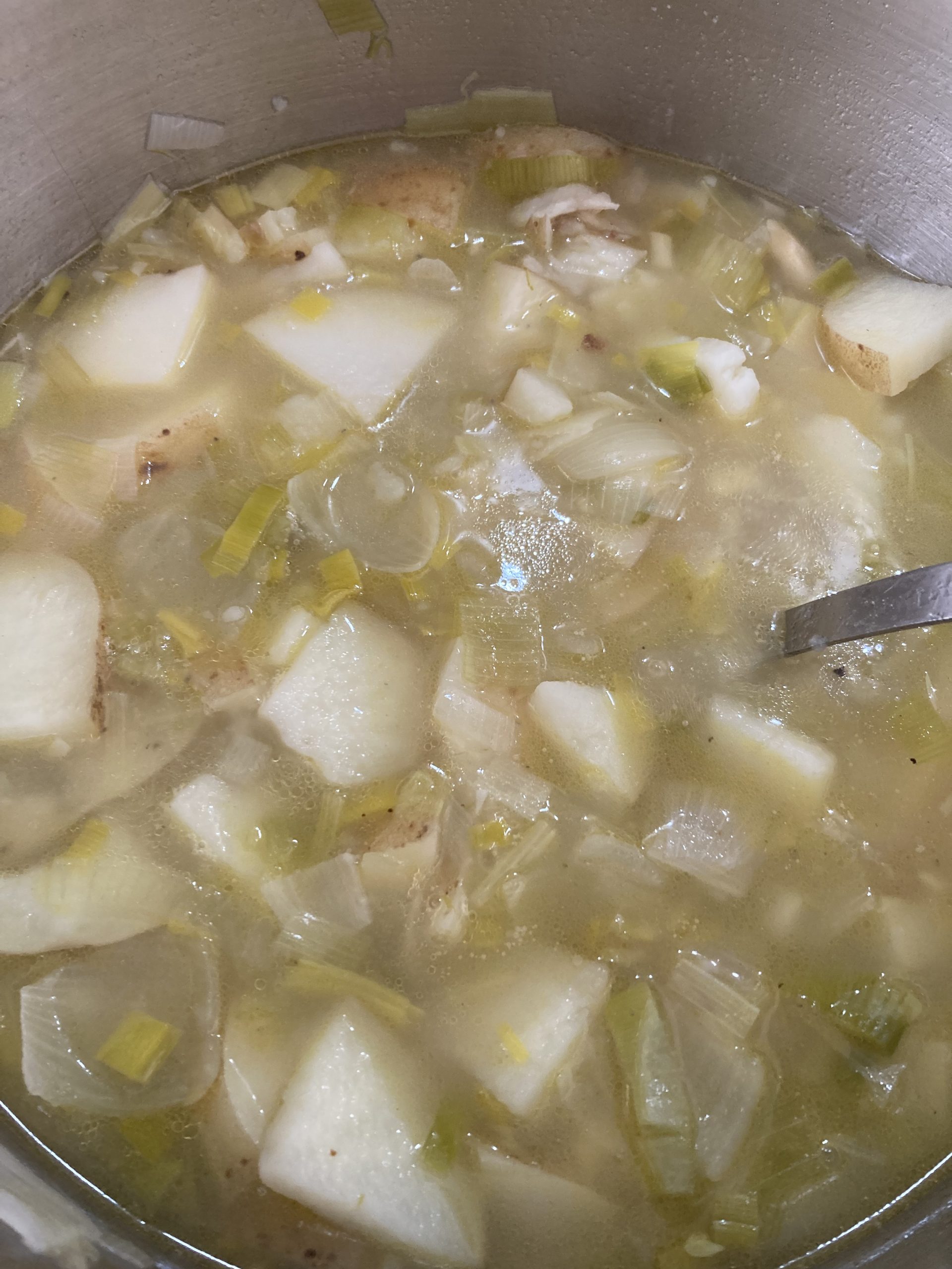 Leek and potato soup